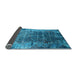 Sideview of Oriental Light Blue Industrial Rug, urb2619lblu