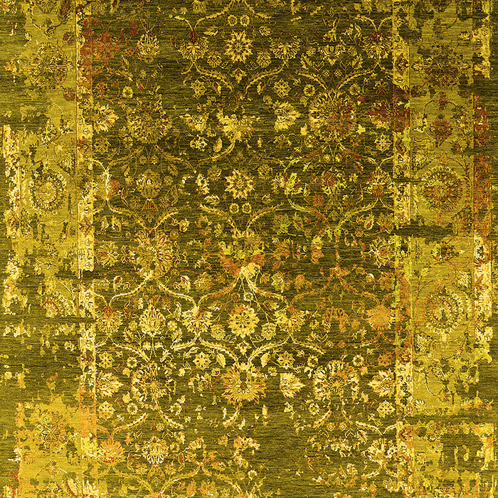Oriental Yellow Industrial Rug, urb2619yw