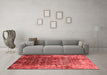 Industrial Red Washable Rugs