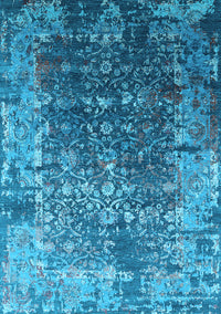 Oriental Light Blue Industrial Rug, urb2619lblu