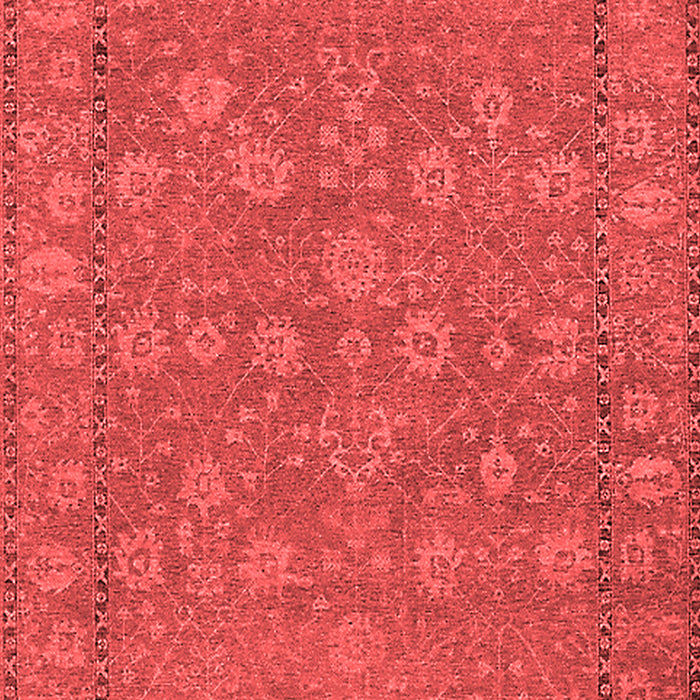Machine Washable Oriental Red Industrial Rug, wshurb261red