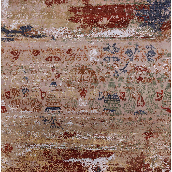 Mid-Century Modern Camel Brown Oriental Rug, urb2620