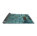 Sideview of Oriental Light Blue Industrial Rug, urb2620lblu