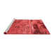 Industrial Red Washable Rugs