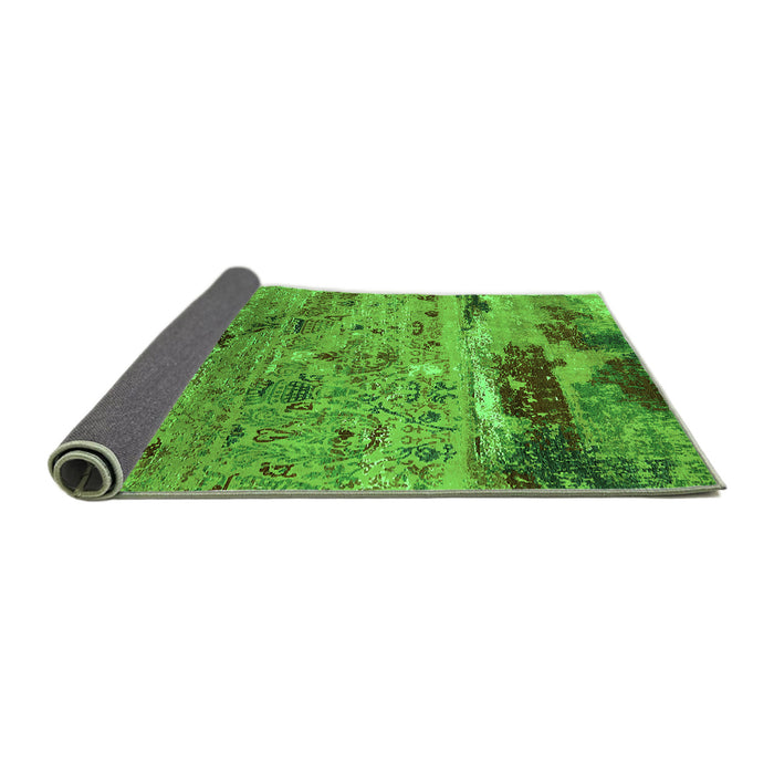 Sideview of Oriental Green Industrial Rug, urb2620grn