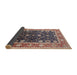 Sideview of Mid-Century Modern Maroon Purple Oriental Rug, urb2621