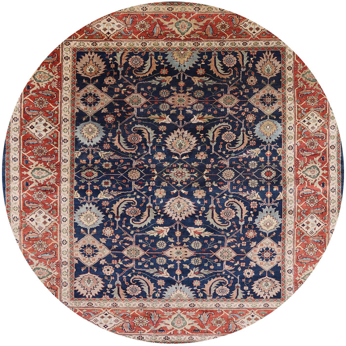 Round Machine Washable Industrial Modern Velvet Maroon Purple Rug, wshurb2621