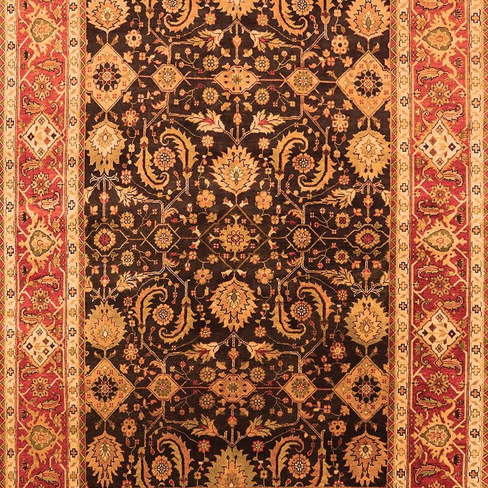 Machine Washable Oriental Orange Industrial Area Rugs, wshurb2621org