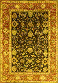 Oriental Yellow Industrial Rug, urb2621yw