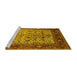 Sideview of Machine Washable Oriental Yellow Industrial Rug, wshurb2622yw