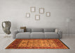 Machine Washable Oriental Orange Industrial Area Rugs in a Living Room, wshurb2622org