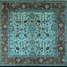 Square Oriental Light Blue Industrial Rug, urb2622lblu