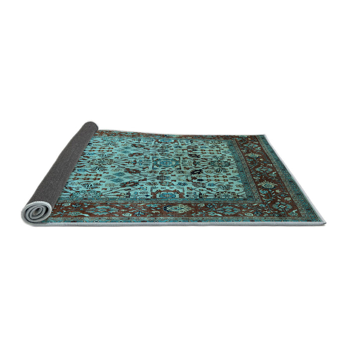 Sideview of Oriental Light Blue Industrial Rug, urb2622lblu
