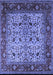 Machine Washable Oriental Blue Industrial Rug, wshurb2622blu