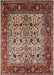 Mid-Century Modern Camel Brown Oriental Rug, urb2622