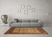 Machine Washable Oriental Brown Industrial Rug in a Living Room,, wshurb2622brn