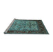 Sideview of Machine Washable Oriental Light Blue Industrial Rug, wshurb2622lblu