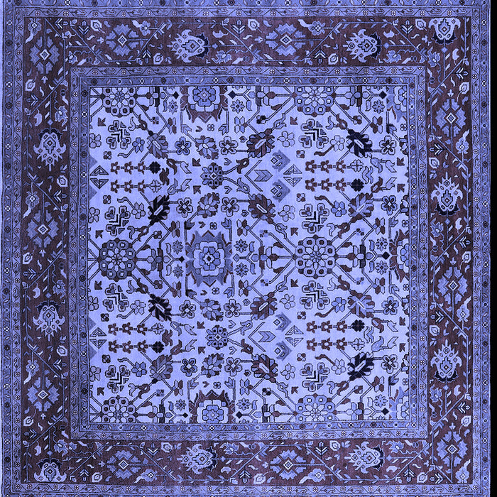 Square Oriental Blue Industrial Rug, urb2622blu