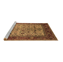 Sideview of Machine Washable Oriental Brown Industrial Rug, wshurb2622brn
