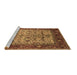 Sideview of Machine Washable Oriental Brown Industrial Rug, wshurb2622brn