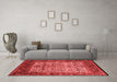 Industrial Red Washable Rugs