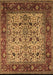 Machine Washable Oriental Brown Industrial Rug, wshurb2622brn