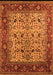 Machine Washable Oriental Orange Industrial Area Rugs, wshurb2622org