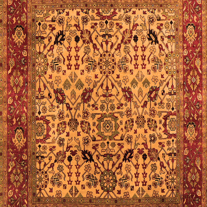 Machine Washable Oriental Orange Industrial Area Rugs, wshurb2622org