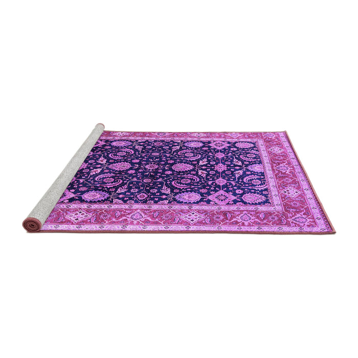 Sideview of Machine Washable Oriental Purple Industrial Area Rugs, wshurb2623pur