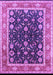 Machine Washable Oriental Purple Industrial Area Rugs, wshurb2623pur