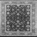 Square Machine Washable Oriental Gray Industrial Rug, wshurb2623gry