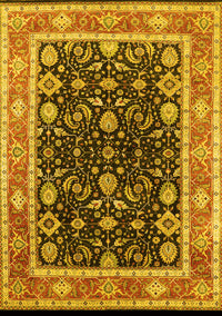 Oriental Yellow Industrial Rug, urb2623yw