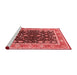 Industrial Red Washable Rugs