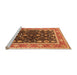 Sideview of Machine Washable Oriental Orange Industrial Area Rugs, wshurb2623org