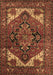 Machine Washable Persian Brown Traditional Rug, wshurb2624brn