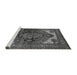 Sideview of Machine Washable Persian Gray Traditional Rug, wshurb2624gry