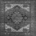 Square Machine Washable Persian Gray Traditional Rug, wshurb2624gry