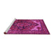 Sideview of Machine Washable Persian Pink Traditional Rug, wshurb2624pnk