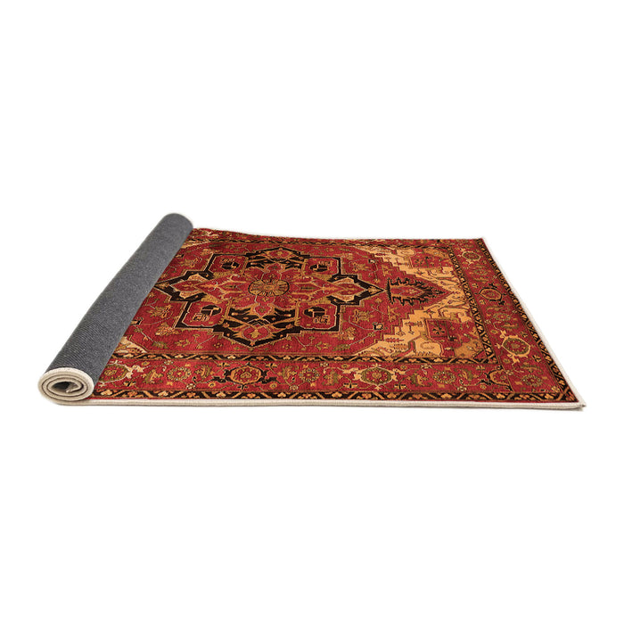 Sideview of Persian Orange Traditional Rug, urb2624org