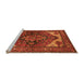 Sideview of Machine Washable Persian Orange Traditional Area Rugs, wshurb2624org