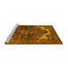 Sideview of Machine Washable Persian Yellow Traditional Rug, wshurb2624yw