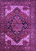 Machine Washable Persian Purple Traditional Area Rugs, wshurb2624pur