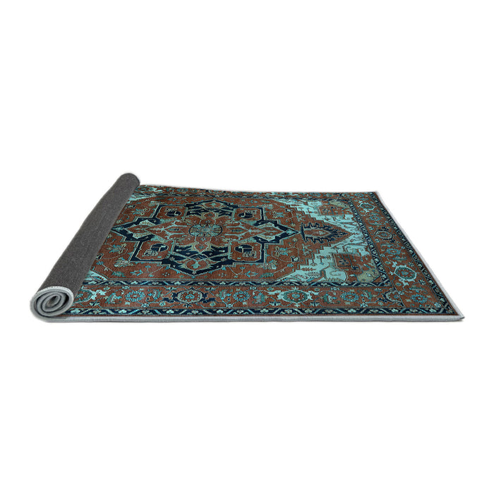Sideview of Persian Light Blue Traditional Rug, urb2624lblu
