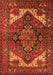 Machine Washable Persian Orange Traditional Area Rugs, wshurb2624org