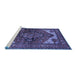 Sideview of Machine Washable Persian Blue Traditional Rug, wshurb2624blu