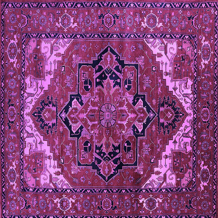 Square Persian Purple Traditional Rug, urb2624pur