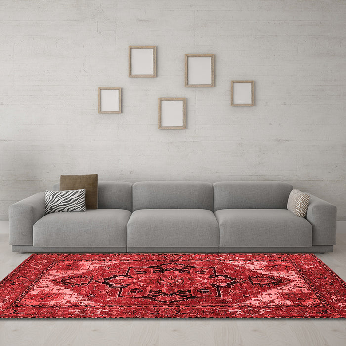 Traditional Red Washable Rugs