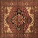 Square Machine Washable Persian Brown Traditional Rug, wshurb2624brn