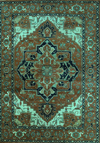 Persian Turquoise Traditional Rug, urb2624turq