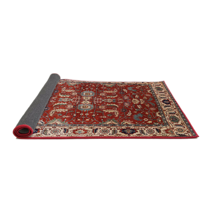 Sideview of Mid-Century Modern Red Oriental Rug, urb2625